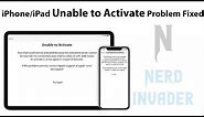 FIXED - Your iPhone could not be activated because the activation server is temporarily unavailable