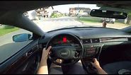 Driving 2000 Audi A6 2.5 TDI POV Onboard in City