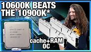 Intel i5-10600K Cache Ratio & RAM Overclock Beats 10900K: How Much Memory Matters