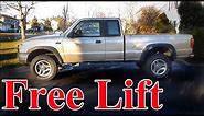 Lift Your Truck for Free via a T Bar Crank (torsion bar)