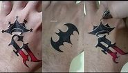 DIY Tattoo H crown,Batman logo's,R crown 😃