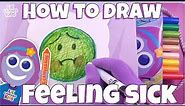 Draw a Silly 'Feeling Sick' Emoji! 🤢✏️ Fun Art for Kids