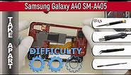 How to disassemble 📱 Samsung Galaxy A40 SM-A405 Take apart Tutorial