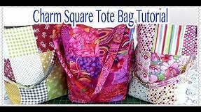 Tote Bag Tutorial: EASY Charm Square Tote Bag Tutorial