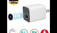 Hidden Camera,Esrover 1080P USB Wall Charger Nanny Cam with Motion Detection and Loop Recording