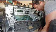 2001 BMW Z3 3.0 Door panel removal, window removal and slow moving power window fix.