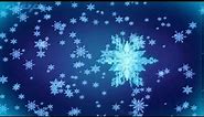 3D Snowflakes Falling Background Motion Graphic Free Download