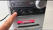 SONY CMT-NEZ30 AM/FM Stereo CD Cassette Micro Hi-Fi System - NO SPEAKERS