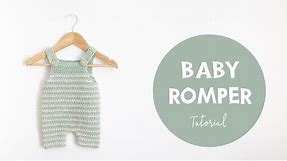 Easy Crochet Baby Romper Step By Step Tutorial |Croby Patterns