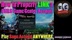 How to LINK Old School Runescape Mobile GAME CENTER Account - Easily Play on ANY DEVICE
