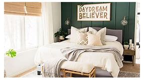 How to Decorate a Green Accent Wall in the Bedroom