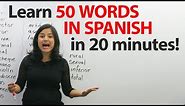 50+ words that are the same in English & Spanish