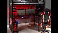 X Rocker Bunk Gaming Bed All Details Gaming review. (Best gaming desk/bed?