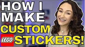 How to make YOUR OWN custom LEGO Stickers/Decals AT HOME | Simple, Cheap DIY