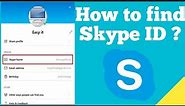 How to find your Skype Id ?