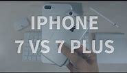 iPhone 7 Plus (mockup) vs iPhone 7 (mockup)
