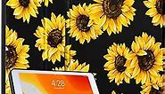 Uppuppy for iPad Air 3rd Generation Case, for Apple iPad Pro 10.5 Inch Case Cute Women Girls Teens Girly Folio Sunflower Flowers Pretty Unique Design Cover for iPad Air 3 Gen 2019, Pro 10.5 Cases