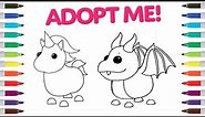 Roblox Adopt Me Coloring Book Pages | Dragon & Unicorn