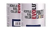 Pintyplus Evolution Spray Paint - Gentian Blue - RAL 5010 - Pack of 2 - Fast Dry, Acrylic Spray Paint for Metal, Wood, Stone, Cardboard and Paper