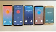 Samsung Galaxy S6 vs Galaxy S8+ vs S9+ vs S10 incoming call