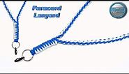 How to Make Paracord Lanyard 4 Strand Round Braid - Snake Knot - Fast and Easy