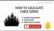 How to size the cable as per IEC 60502 stndard - Part1. How to calculate Ampacity of the cable
