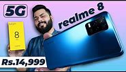 realme 8 5G Unboxing And First Impressions | Cheapest 5G Phone ⚡ Dimensity 700, 90Hz Screen & More