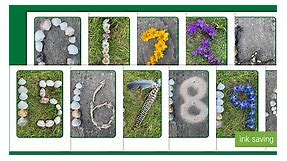 Nature-Themed Numbers 0-30 Display Posters