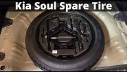 2010 - 2021 Kia Soul Spare Tire Location - How To Remove Spare & Jack - Change Flat Tire