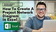 How To Create A Project Network Diagram In Excel