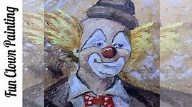 Clown Acrylic painting