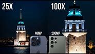 iPhone 15 Pro Max vs Samsung Galaxy S23 Ultra Zoom Test Comparison