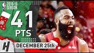 James Harden Full XMas Highlights Rockets vs Thunder 2018.12.25 - 41 Pts, 7 Ast, MVP!