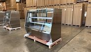 72 inches Refrigerated Red Meat Display Case Double Full Service Red Meat Deli Display Case