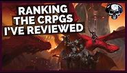 Ranking The 40 CRPGs I've Reviewed