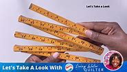 Folding Wooden Stick Ruler, Inches & Metric