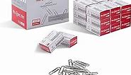 PAPERPAL #1 Smooth Paper Clips, 2000 Medium Paper Clips (20 Boxes of 100 Each), Bulk Paperclips for Office School & Personal Use, Daily DIY, 1-2/7" Silver Paper Clip Standard Size