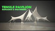 Rhino Grasshopper -Tensile Structure Pavilion - Easy Kangaroo 2 & Weaverbird tutorial