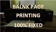 Printer Print Blank Page, how to fix this blank page in printer Epson and Other