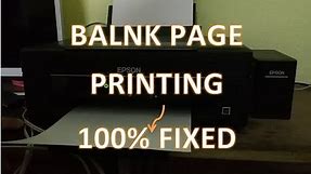 Printer Print Blank Page, how to fix this blank page in printer Epson and Other