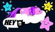 Hey Bear Sensory - Sleepy Unicorns - Relaxing - Classical Music - Bedtime Video