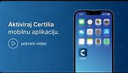 Certilia - Aktivacija Certilia mobilne aplikacije