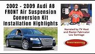 Audi A8 FRONT Conversion Kit Installation Highlights Narrated By Lou Santiago