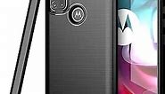 CoverON Slim Cover Designed for Motorola Moto G30 Case/Moto G10 Phone Case, Lightweight Flexible TPU Carbon Fiber - Black