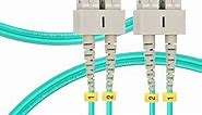 OM4 SC to SC Fiber Patch Cable 2M, OM4 SC Fiber Cable 40GB/100GB Duplex Duplex 50/125um Multimode Fiber Optic Cables LSZH Length Options: 1m-50m, 2M (7ft)