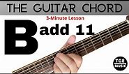 Badd11 // Guitar Chord