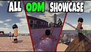 EVERY ODM GEARS SHOWCASE IN UNTITLED ATTACK ON TITAN! (Roblox UOAT)