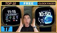 Fitbit Versa 3 Sense Clock Faces - Top 10 Best FREE Watch Faces! | Smartwatch Cool Faces