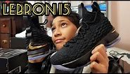 Nike Lebron 15 "Black & Metallic Gold" GS! Quick Review & On Feet!