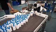 Oval Shaped Lotion Bottles On A Bi Flo Accumulation Table